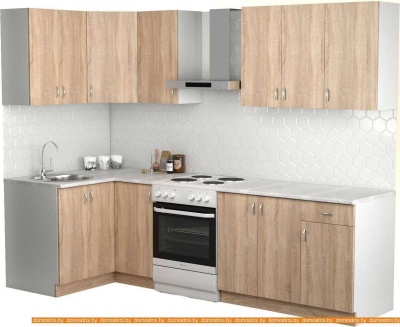 Кухня S-Company Клео лайт 1.2x2.1 левая (дуб сонома/дуб сонома) фотография