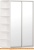 Шкаф-купе Империал Тетрис ЗЗ 120x220 (белый жемчуг) фотография