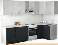 Кухня S-Company Клео лайт 1.2x2.3 правая (антрацит/стальной серый) картинка