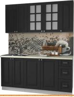 Кухня Интерлиния Мила Деко 1.7А (пепел/опал светлый) картинка