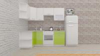Кухня ВерсоМебель ЭкоЛайт-5 1.2x2.1 левая (белый/лайм яркий) картинка