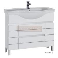 Тумба Aquanet Доминика 100 белая картинка