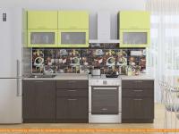 Кухня Vivat Mebel Валерия-М-01 (лайм глянец/венге) картинка