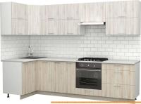 Кухня S-Company Клео крафт 1.2x2.9 левая (сосна лофт кремовая/сосна лофт белая) картинка