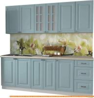 Кухня Интерлиния Мила Деко 2.2 А (океан/травертин серый) картинка