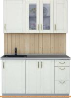 Кухня Интерлиния Мила Крафт 1.4Б (дуб снежный) картинка