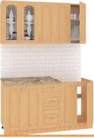 Кухня Кортекс-мебель Корнелия Ретро 1.5м (ольха/марсель) картинка
