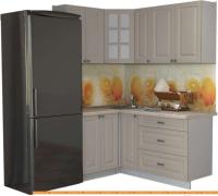 Кухня Интерлиния Мила Деко 1.2x1.7 (луна/травертин серый) картинка