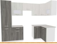 Кухня ВерсоМебель Эко-5 1.2x2.6 левая (северное дерево светлое/дерево темное) картинка