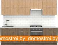 Кухня S-Company Клео крафт 2.7 (гикори темный/гикори натуральный) картинка