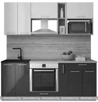 Кухня Интерлиния Мила Gloss 2.0 (белый-красный) картинка