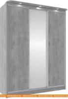 Шкаф-купе Глазов Домашний 1800 ЛДСП с зеркалом (atelier светлый) картинка