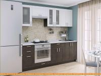 Кухня Vivat Mebel Лофт-01 (snow veralinga/wenge veralinga) картинка