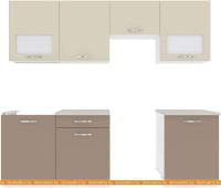 Кухня ВерсоМебель Эко-5 2.3 (латте/бежевый) картинка