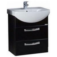 Тумба под умывальник Акватон Ария 50м черная картинка