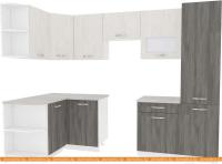 Кухня ВерсоМебель Эко-6 1.3x2.8 левая (север. дерево светлое/север. дерево темное) картинка