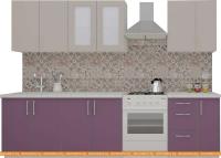 Кухня ВерсоМебель ВерсоЛайн 1-2.3 (кашемир/виола) картинка