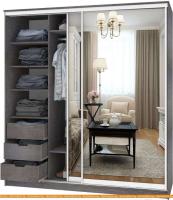Шкаф-купе Кортекс-мебель Сенатор ШК12 Классика зеркало (береза) картинка