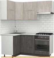 Кухня S-Company Клео крафт 1.2x1.8 левая (железный камень/бетонный камень) картинка