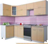 Кухня Интерлиния Мила Gloss 50-12x26 (капучино глянец) картинка