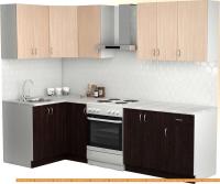 Кухня S-Company Клео лайт 1.2x2.0 левая (венге/дуб молочный) картинка