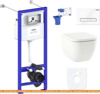 Унитаз Lavinia Boho Relfix One Rimless 7 в 1 87050165 (белое стекло) картинка