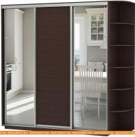 Шкаф-купе Vivat Mebel D3-07 240x60 (черное дерево) картинка