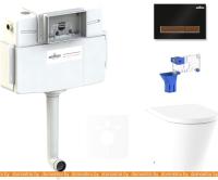 Унитаз Lavinia Boho Relfix Biore 5 в 1 87551039 (черный/темное дерево пластик) картинка