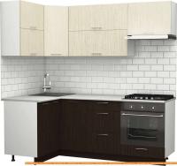 Кухня S-Company Клео крафт 1.2x2.1 левая (файнлайн мокка/файнлайн крем) картинка