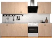 Кухня S-Company Клео лайт 2.4 (дуб молочный/дуб молочный) картинка