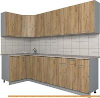 Кухня Интерлиния Мила Лайт 1.2x2.6 (дуб золотой) картинка