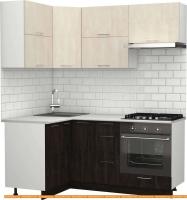 Кухня S-Company Клео крафт 1.2x1.8 левая (угольный камень/шелковый камень) картинка