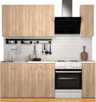 Кухня S-Company Клео лайт 1.5 (дуб сонома/дуб сонома) картинка