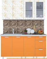 Кухня Интерлиния Арт Мила 16 (арт шафран) картинка