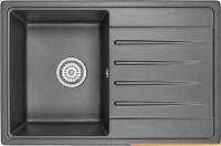 Кухонная мойка Granula 7602 (черный) картинка