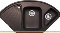 Кухонная мойка Zigmund & Shtain ECKIG 1000.2 (швейцарский шоколад) картинка