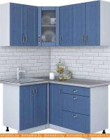 Кухня Интерлиния Мила Крафт 1.2x1.5 (дуб лазурный) картинка