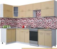 Кухня Интерлиния Мила Gloss 50-12x28 (капучино глянец) картинка