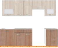 Кухня ВерсоМебель Эко-5 2.4 (ясень шимо светлый/ясень шимо темный) картинка