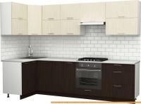 Кухня S-Company Клео крафт 1.2x2.9 левая (файнлайн мокка/файнлайн крем) картинка