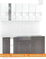 Кухня Кортекс-мебель Корнелия Экстра 1.8 без столешницы (белый/береза) картинка