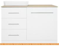 Тумба под умывальник Misty Респект 120 (левая 3 ящика) Э-Рес01120-13ЯЛ картинка