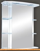 Зеркальный шкаф Misty Зеркальный Магнолия - 55 левый картинка