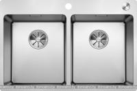 Кухонная мойка Blanco Andano 340/340-IF/A 525248 (с клапаном-автоматом, сатин) картинка