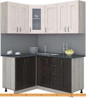 Кухня Интерлиния Мила Хольц 12x16 (дуб венге/дуб молочный) картинка