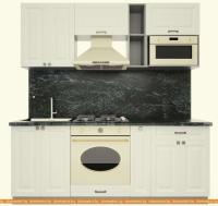 Кухня Интерлиния Мила Деко 2.0 (слоновая кость-слоновая кость-кастилло темный) картинка