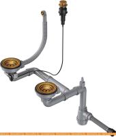 Сифон с переливом Omoikiri WK-1.5-CL-R-A AB картинка