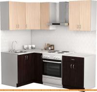Кухня S-Company Клео лайт 1.2x1.5 левая (венге/дуб молочный) картинка