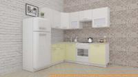 Кухня ВерсоМебель ЭкоЛайт-5 1.4x2.2 левая (белый/ваниль) картинка