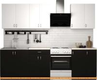 Кухня S-Company Клео лайт 2.1 (черный/белый) картинка